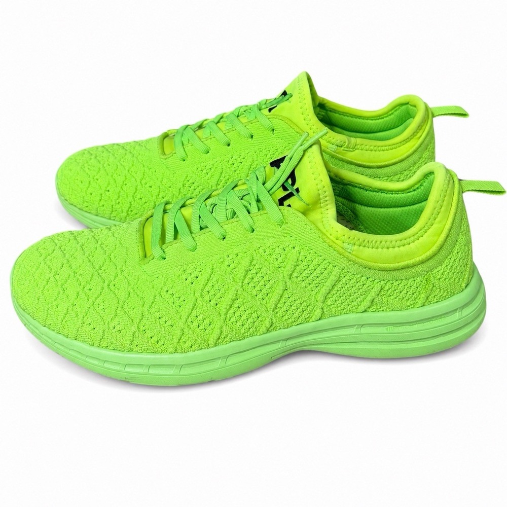 APL TechLoom Phantom Neon Green Running Shoes Men's Size 10.5 Athletic Sneaker